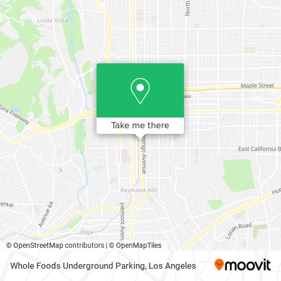 Mapa de Whole Foods Underground Parking