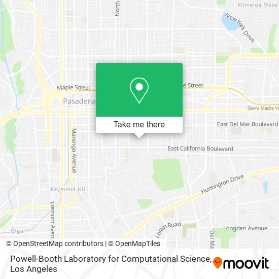 Powell-Booth Laboratory for Computational Science map