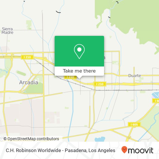 C.H. Robinson Worldwide - Pasadena map