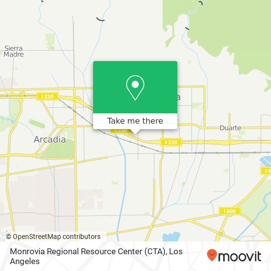 Monrovia Regional Resource Center (CTA) map