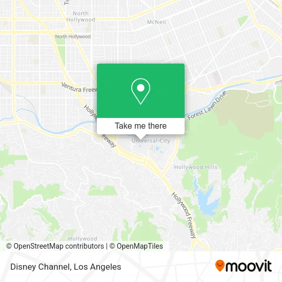 Disney Channel map