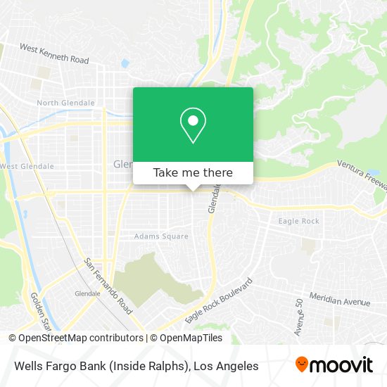 Mapa de Wells Fargo Bank (Inside Ralphs)