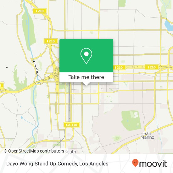 Dayo Wong Stand Up Comedy map