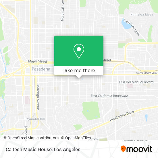 Mapa de Caltech Music House