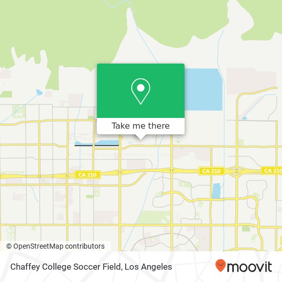 Chaffey College Soccer Field map