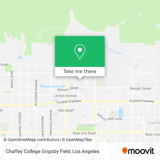 Chaffey College Grigsby Field map