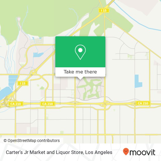 Carter's Jr Market and Liquor Store map