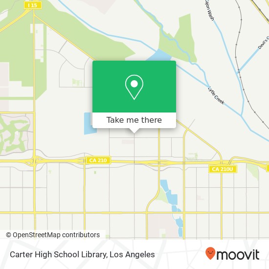 Carter High School Library map