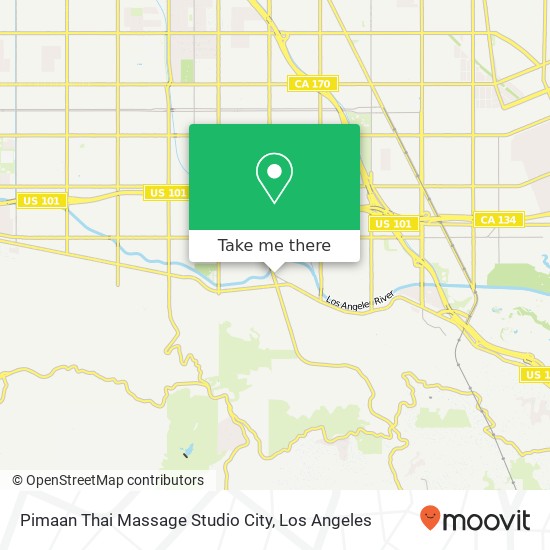 Pimaan Thai Massage Studio City map