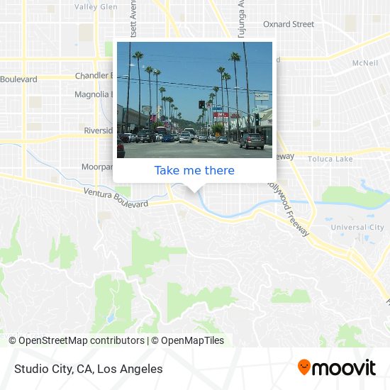 Mapa de Studio City, CA