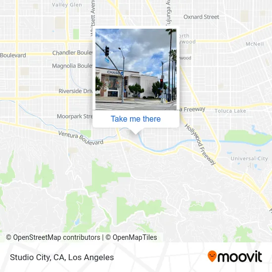 Mapa de Studio City, CA