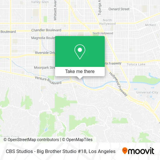 Mapa de CBS Studios - Big Brother Studio #18