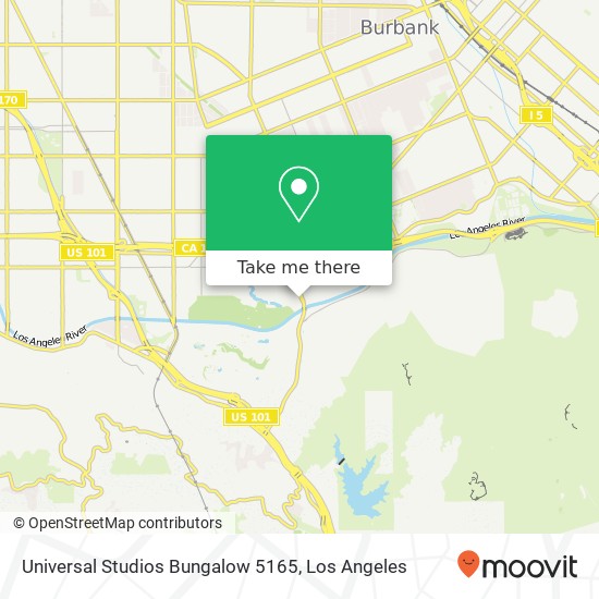 Mapa de Universal Studios Bungalow 5165