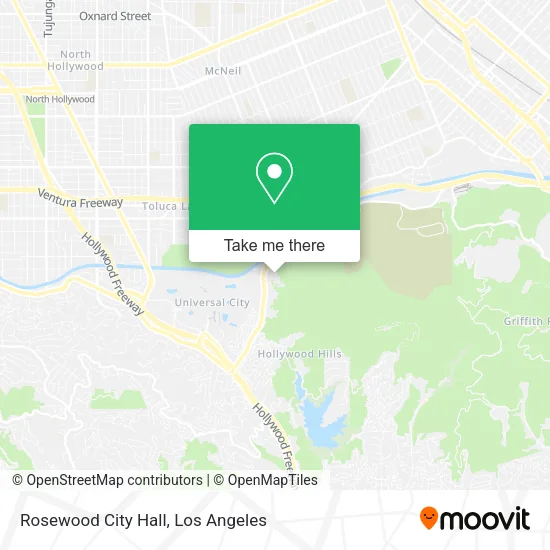 Rosewood City Hall map