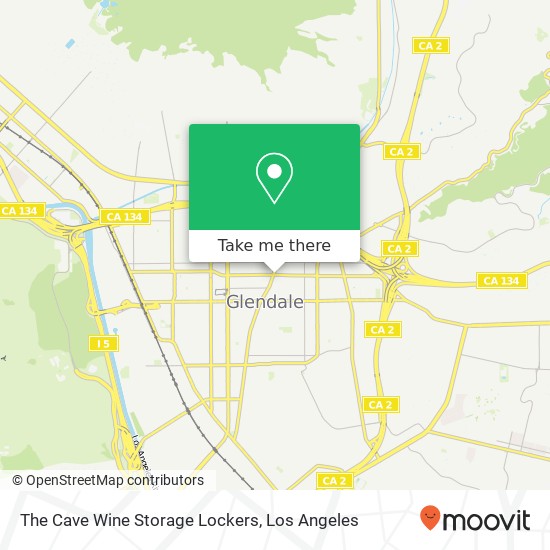 The Cave Wine Storage Lockers map