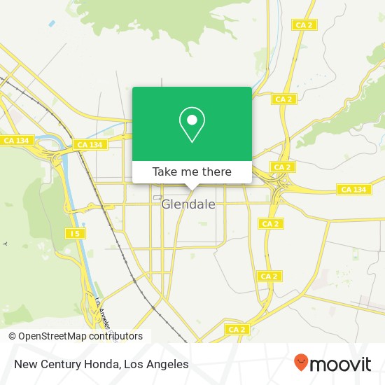 New Century Honda map