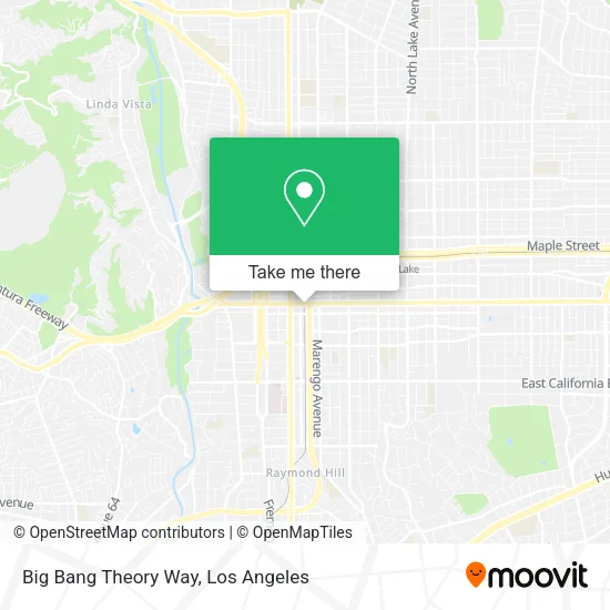 Big Bang Theory Way map