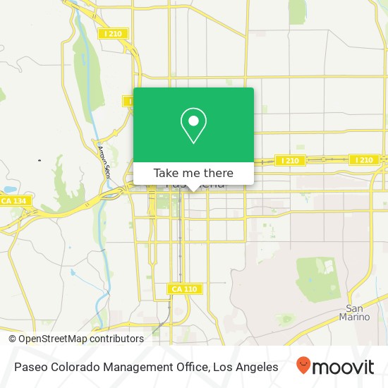 Mapa de Paseo Colorado Management Office