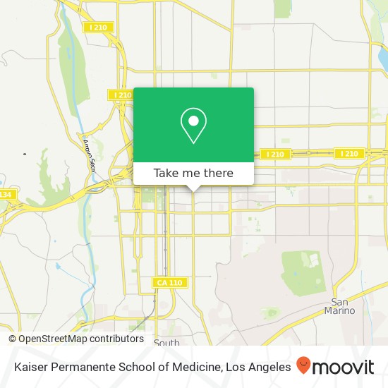 Kaiser Permanente School of Medicine map