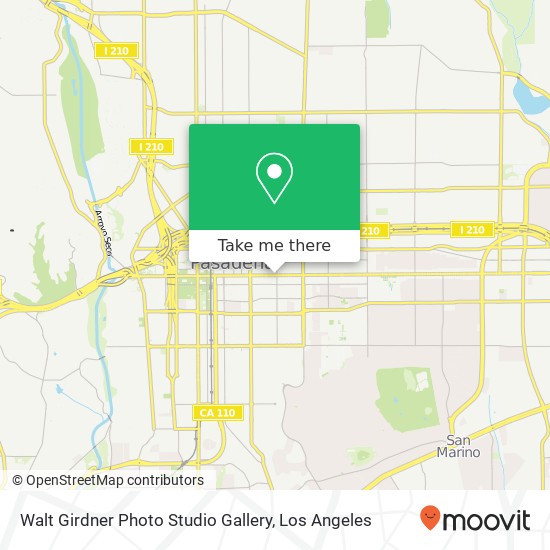 Walt Girdner Photo Studio Gallery map