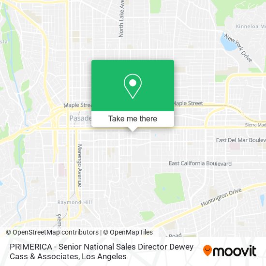 Mapa de PRIMERICA - Senior National Sales Director Dewey Cass & Associates