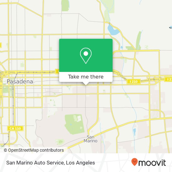 San Marino Auto Service map