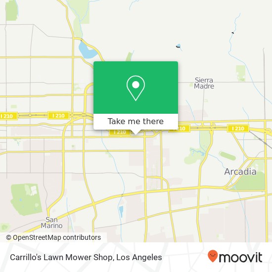 Carrillo's Lawn Mower Shop map