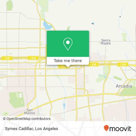 Symes Cadillac map