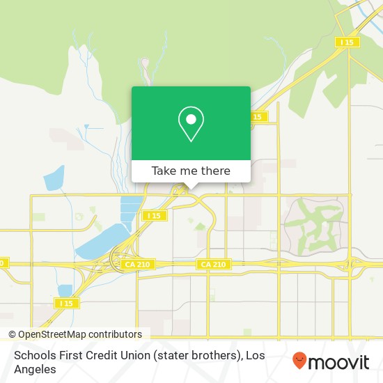 Schools First Credit Union (stater brothers) map
