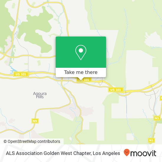 ALS Association Golden West Chapter map