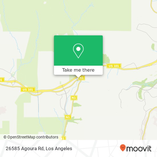 Mapa de 26585 Agoura Rd