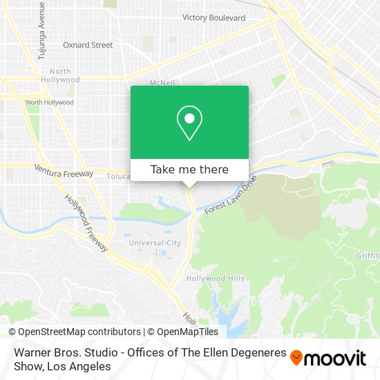 Warner Bros. Studio - Offices of The Ellen Degeneres Show map