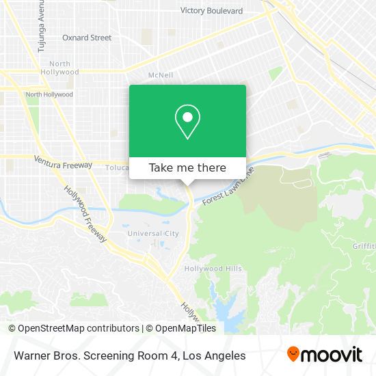 Mapa de Warner Bros. Screening Room 4