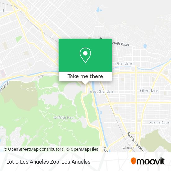 Lot C Los Angeles Zoo map