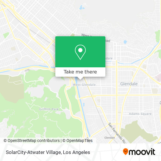 SolarCity-Atwater Village map