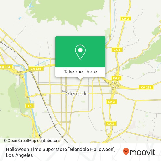 Mapa de Halloween Time Superstore "Glendale Halloween"