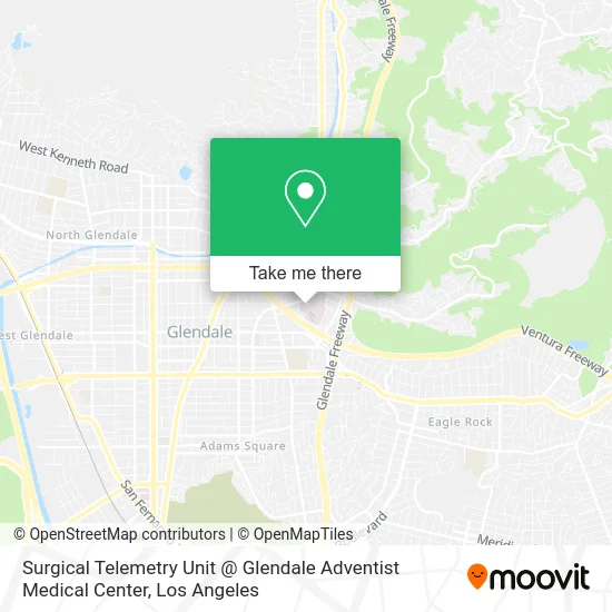 Surgical Telemetry Unit @ Glendale Adventist Medical Center map