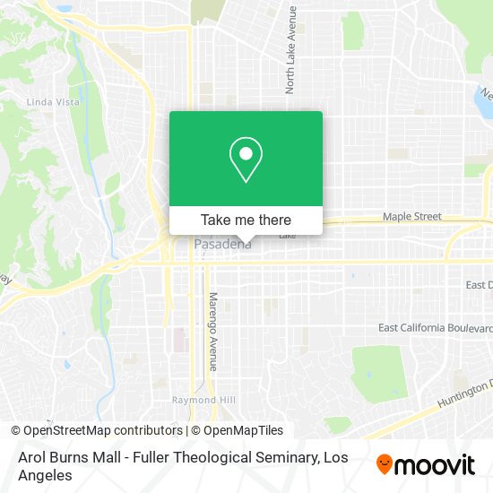 Mapa de Arol Burns Mall - Fuller Theological Seminary