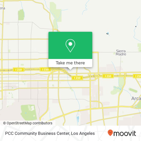 PCC Community Business Center map