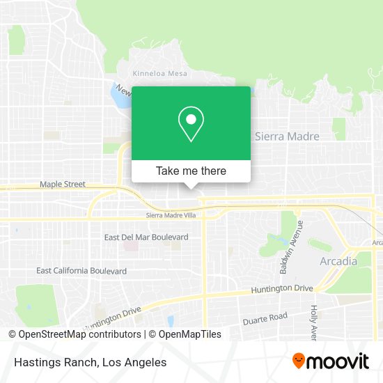 Mapa de Hastings Ranch