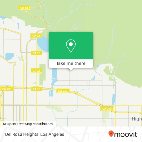 Del Rosa Heights map