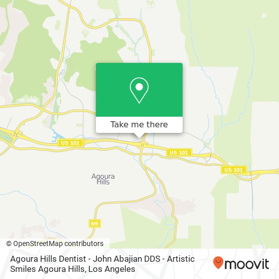 Mapa de Agoura Hills Dentist - John Abajian DDS - Artistic Smiles Agoura Hills