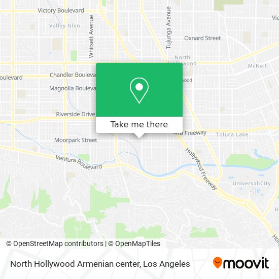 North Hollywood Armenian center map