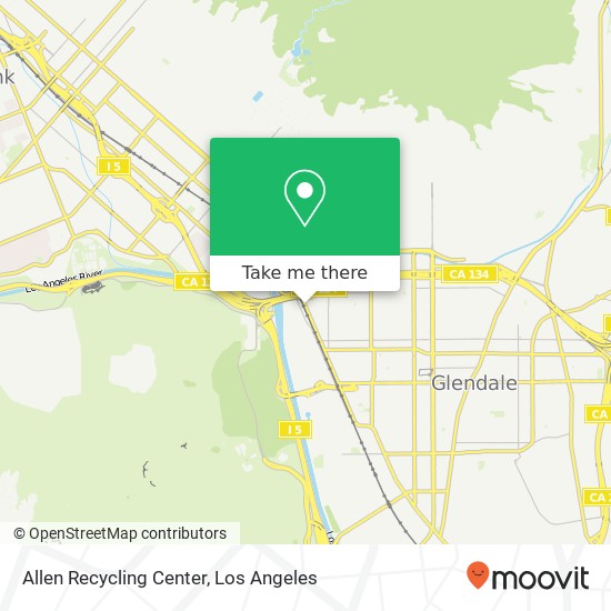 Mapa de Allen Recycling Center