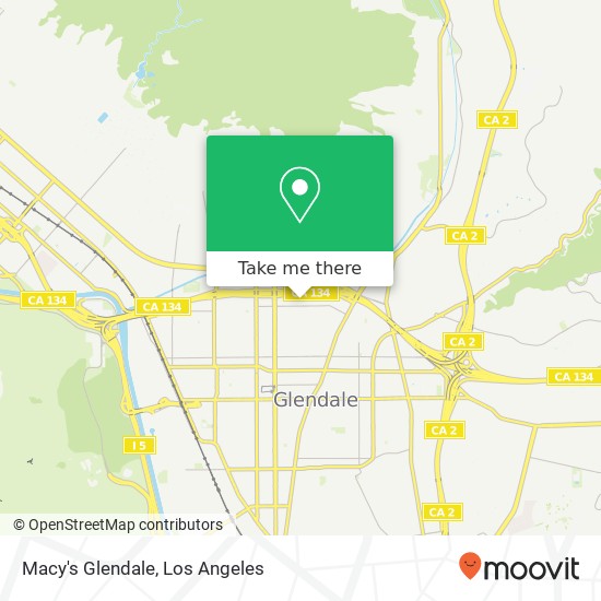 Macy's Glendale map