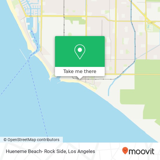 Hueneme Beach- Rock Side map