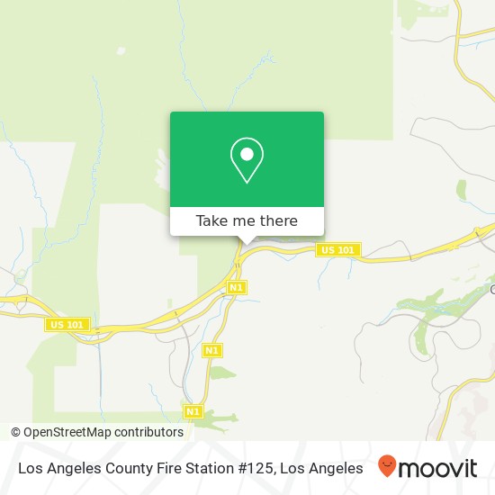 Los Angeles County Fire Station #125 map