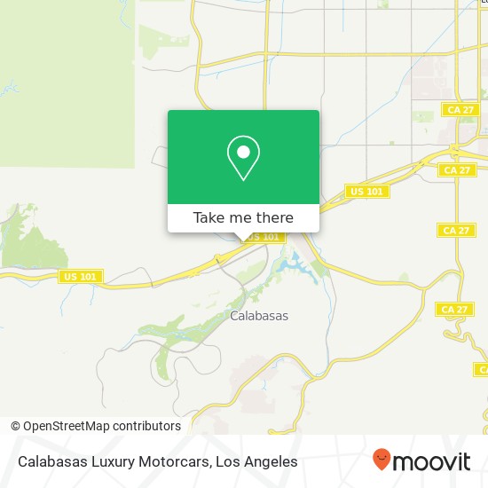 Calabasas Luxury Motorcars map