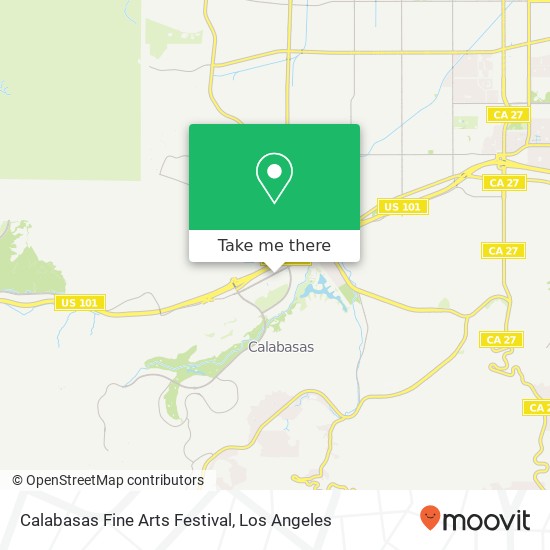Calabasas Fine Arts Festival map