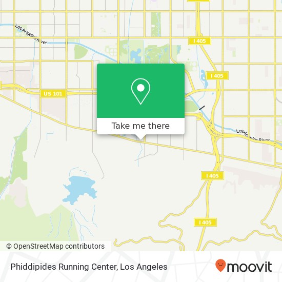 Mapa de Phiddipides Running Center